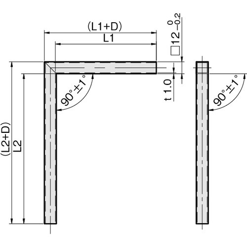IWATA L角パイプシャフト