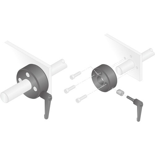 IWATA クサビカラー 3ザグリレバー付SUS3