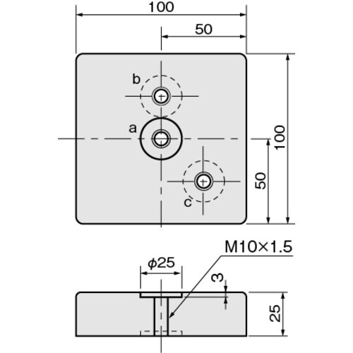 IWATA レベリングプレート 角型/鉄