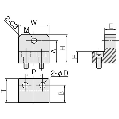 IWATA リニアストッパー位置決め用 SUS