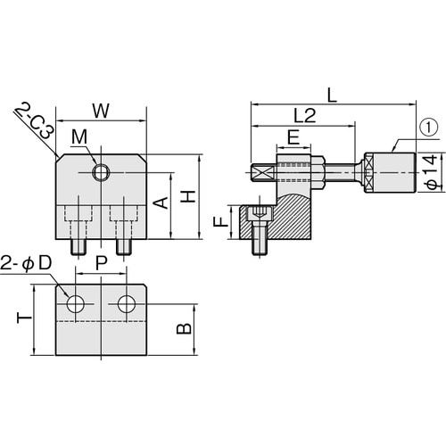 IWATA リニアストッパーウレタンボルト付