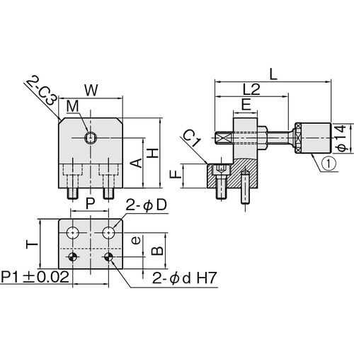 IWATA リニアストッパーウレタンボルト付 SU