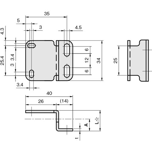 IWATA 光電センサ用ブラケット