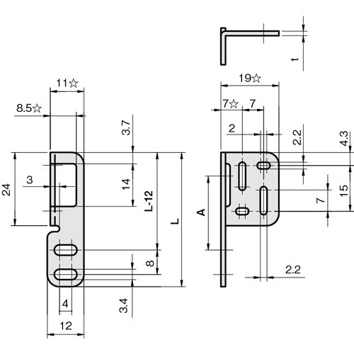 IWATA 光電センサ用ブラケット