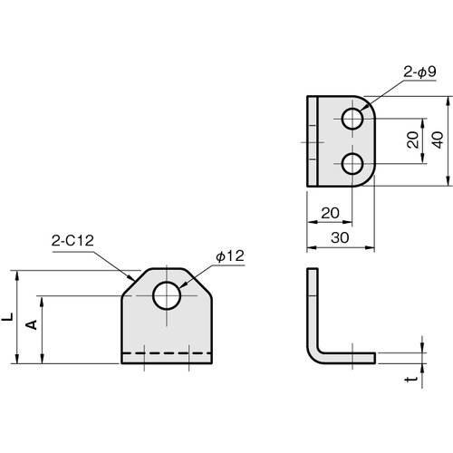 IWATA 近接センサ(ネジ型)用ブラケット