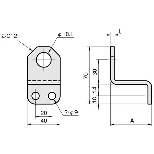 IWATA 近接センサ(ネジ型)用ブラケット