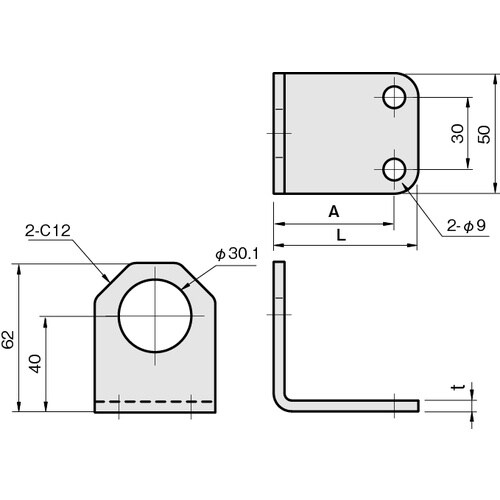 IWATA 近接センサ(ネジ型)用ブラケット