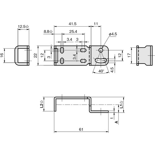 IWATA 光電センサ用ブラケット