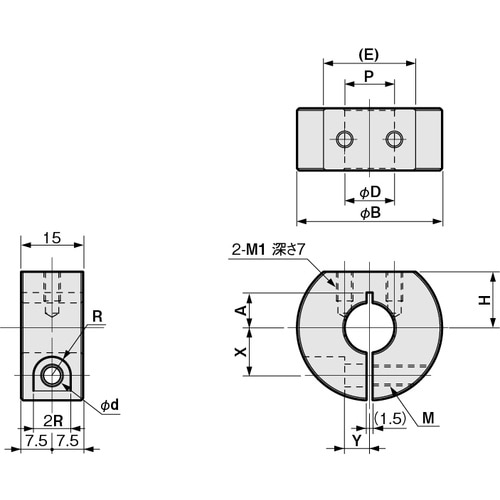 IWATA センサアタッチR (丸シャフト用)