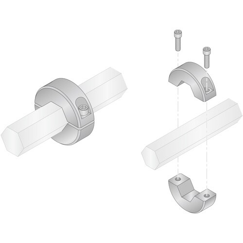 IWATA セパレートカラー 六角 無電解ニッケル