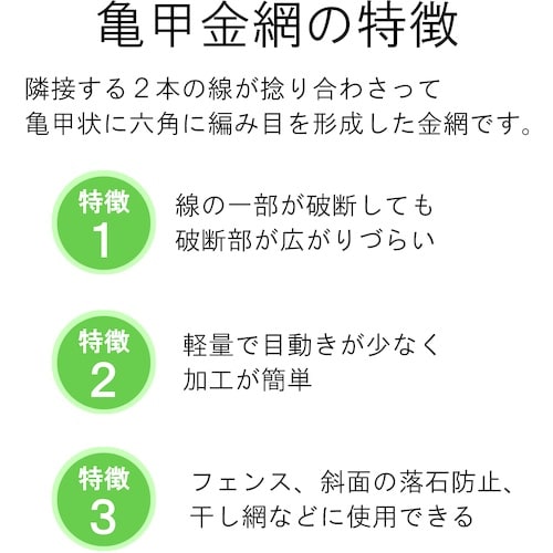 DAIDOHANT ビニール 亀甲金網 線径0.8