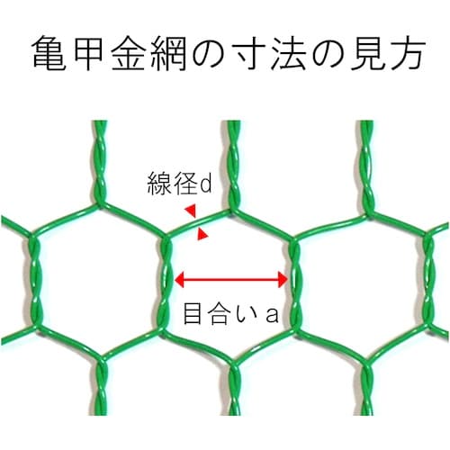 DAIDOHANT 亜鉛引 亀甲金網 線径0.5x