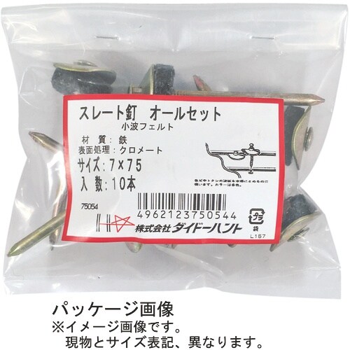 DAIDOHANT クロメートスレート釘 大波 7