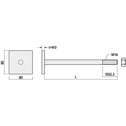 DAIDOHANT Zマーク 座金付ボルト M16