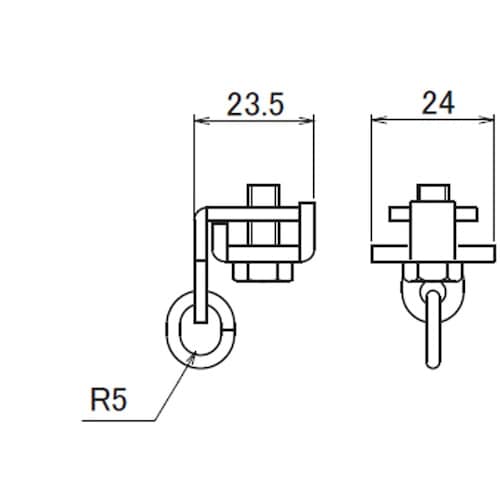 HINAKA “レクト30”レール用フリーストップ