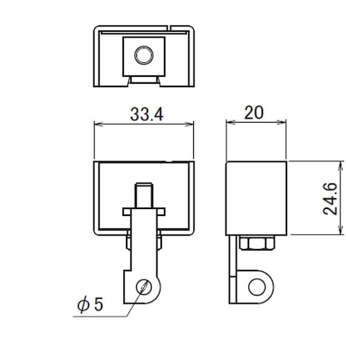 HINAKA “レクト30”レール用壁面ブラケット