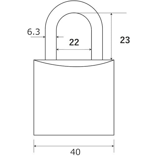 WAKI シリンダー錠 バラ TWE 40MM