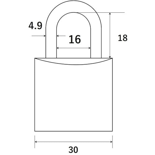 WAKI 別注シリンダー錠 TWE−TF 30MM