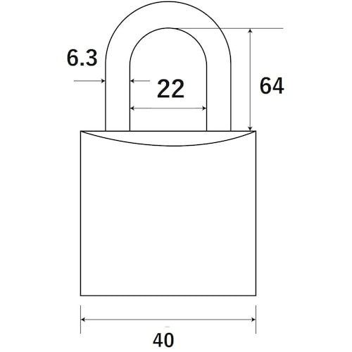 WAKI ツル長シリンダー錠 TWE 40X64M