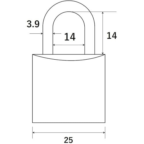 WAKI 別注シリンダー錠 TWE−TF 25MM