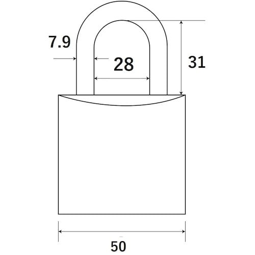 WAKI 別注シリンダー錠 TWE−TF 50MM