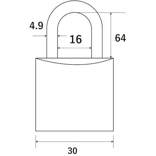 WAKI ツル長シリンダー錠 TWE 30X64M