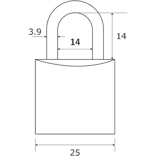 WAKI シリンダー錠 バラ TWE 25MM