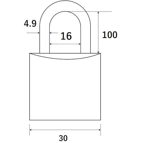 WAKI ツル長シリンダー錠 TWE 30X100