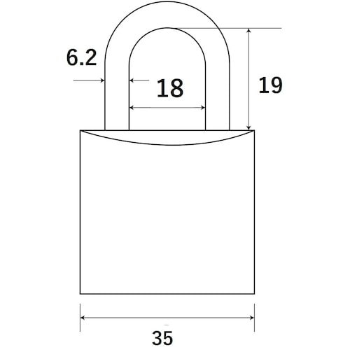 WAKI 別注シリンダー錠 TWE−TF 35MM