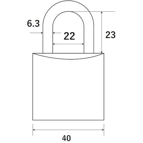 WAKI 別注シリンダー錠 TWE−TF 40MM