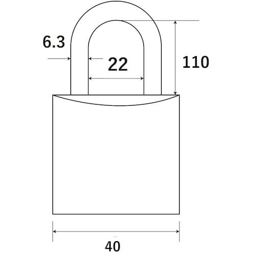 WAKI ツル長シリンダー錠 TWE 40X110