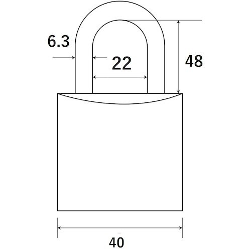 WAKI ツル長シリンダー錠 TWE 40X48M