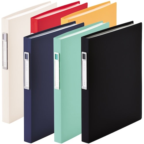 LIHIT クリヤーブック 40P ネイビー A4