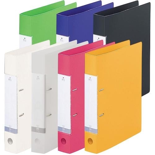 LIHIT D型リングファイル(350枚収納) 赤