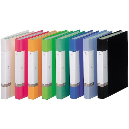 LIHIT クリヤーブック 40P 黄緑 A4