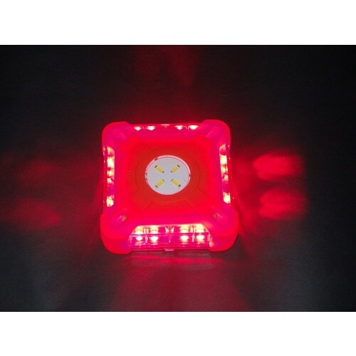 ミズケイ 耐荷重対応LED警告灯電池式(赤)