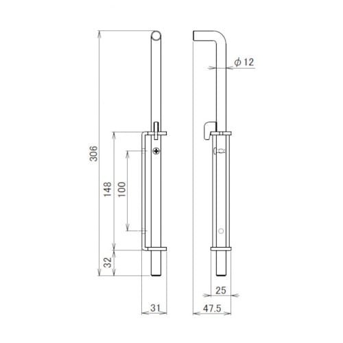 HINAKA 丸落し ステンレス(12φ)