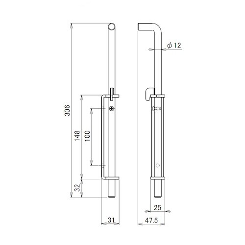 HINAKA 丸落し ステンレス(12φ)