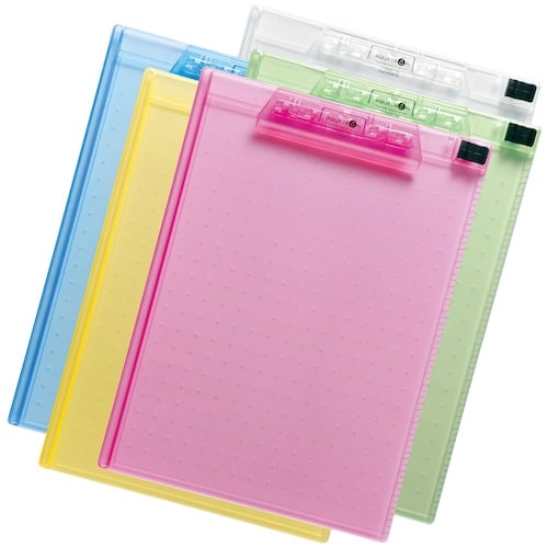 LIHIT クリップボード 青 A4/E