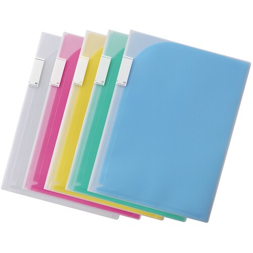 LIHIT 4ポケットホルダー 赤 A4