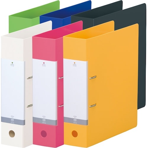 LIHIT D型リングファイル(650枚収納) 黄