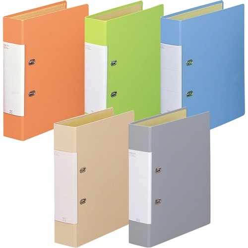 LIHIT D型リングファイル 水 A4