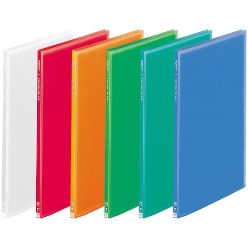 LIHIT 透明クリヤーブック 20P レッド A