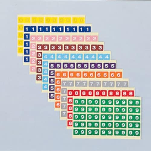 LIHIT カラーナンバーラベル M (250片)