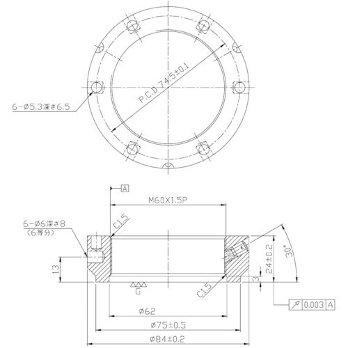NIKKI 精密ロックナット TMFシリーズ M6