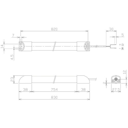 NIKKI 簡易防水型LEDリニアライト DC24