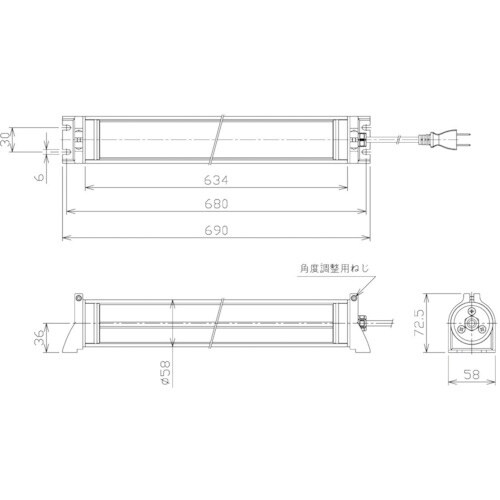 NIKKI 防水型LEDリニアライトAC100ー1
