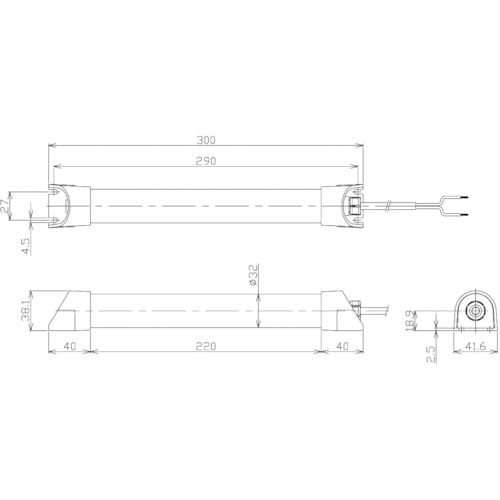 NIKKI 簡易防水型LEDリニアライト AC10