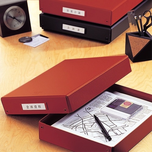 LIHIT デスクトレー 茶 B5