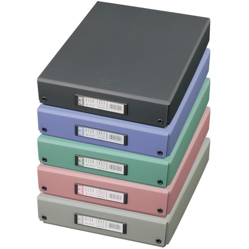 LIHIT デスクトレー ローズピンク A4